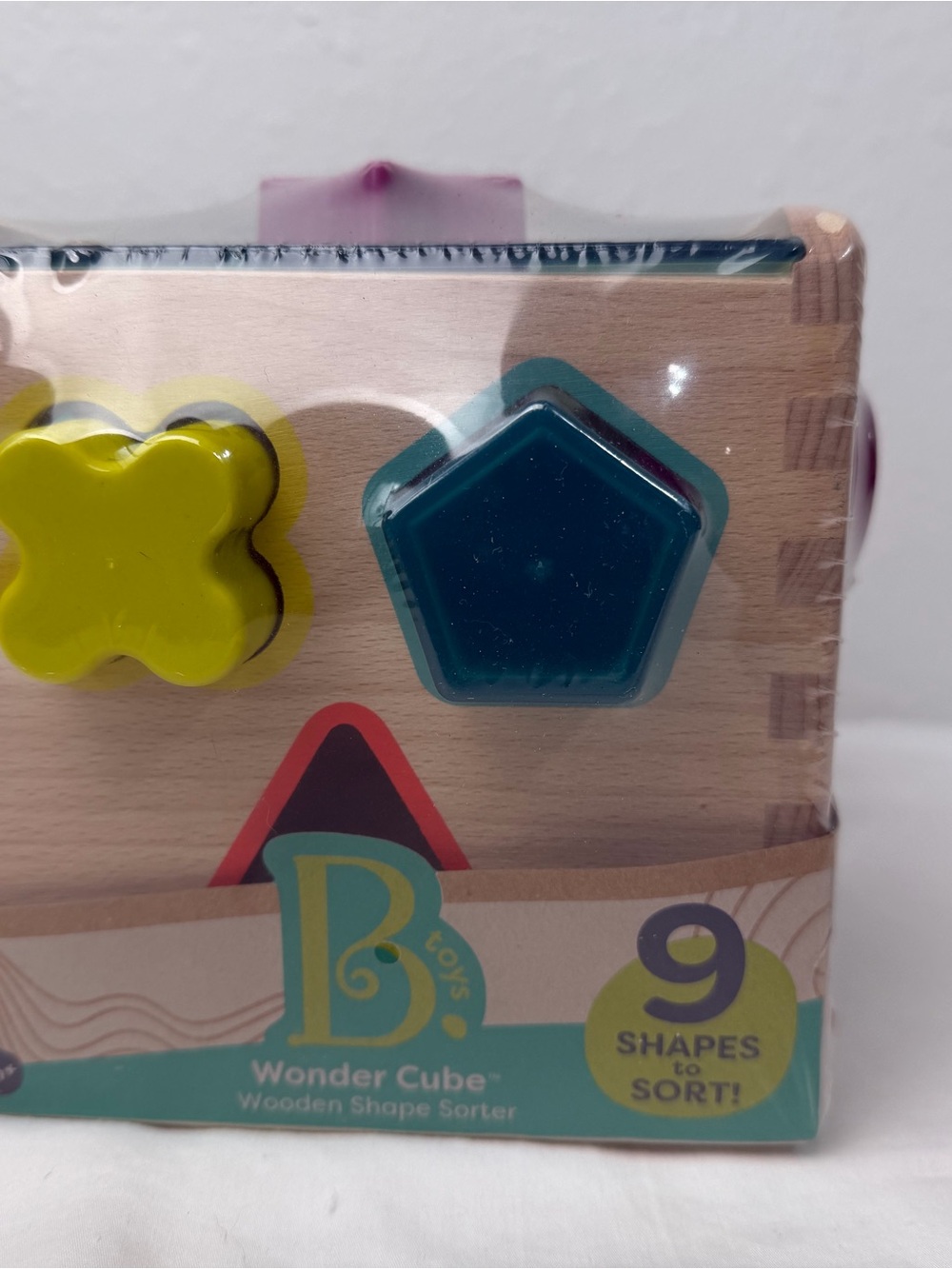 B Toys Wooden Shape Sorter Wonder Cube New in packaging
